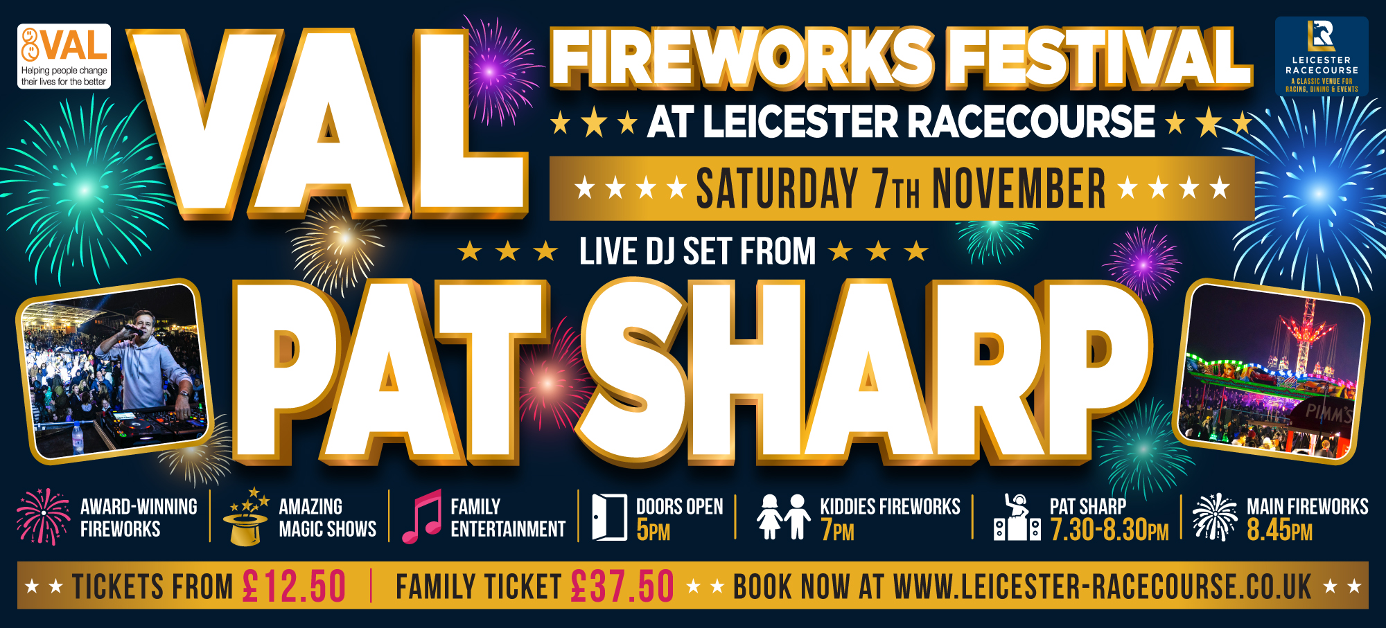 Leicester Racecourse - VAL Fireworks Festival 2026