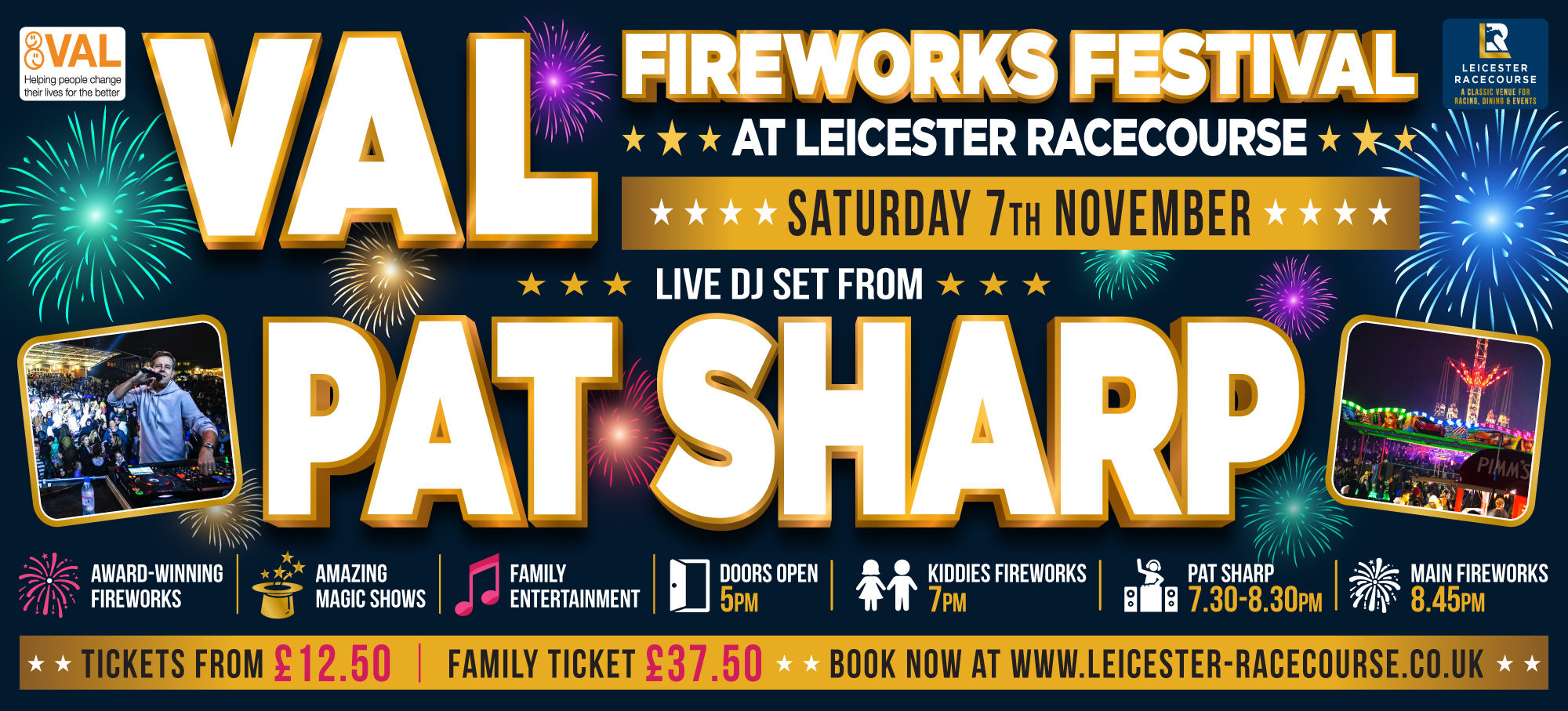 Fireworks Festival 7th November 2026 - Featuring Pat Sharp